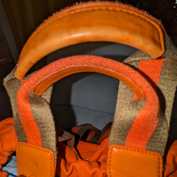 Marc by Marc Jacobs orange large drawstring backpack. - Picture 13 of 14